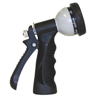 Spray Nozzle, Eight Spray Patterns from Mist to Jet, Insulated Trigger Grip, Carded