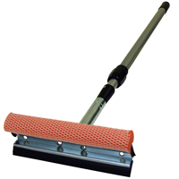 8 in. Wide Metal Head Squeegee with 21-36 in. Extension Handle