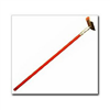 Window Squeegee, 8" Metal Head with Rubber Blade and Net Covered Foam, 32" Wood Handle