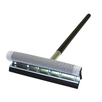 Carrand 8 in. Wide Metal Head Window Cleaner with 20 in. Long Wood Handle