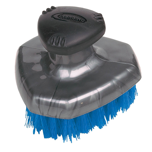 Carrand Contour Deluxe Tire Brush w/ Flow-Thru Pole Thread