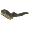 Carrand 92016 Deluxe Brass Bristle Brush for Tire & Battery