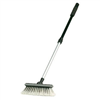 Flow Through Wash Brush, 8" Wide, with On/Off Water Control, Telescoping Handle Extends to 40"