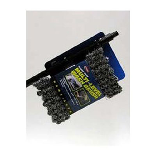Tri-Level Wash Brush, 8" Wide Super Soft Head Cleans at any Angle, with 48" Metal Handle