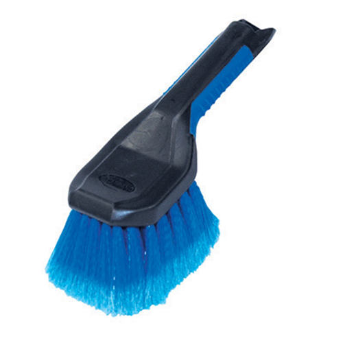 Body Brush, Super Soft Bristles, Attaches to Any Standard Threaded Pole, Rubber Handle, Carded