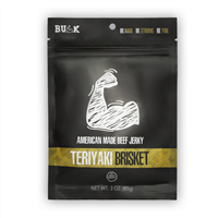 Curien BRISKETTERIM</br>MASTER PACK OF 8 TERIYAKI BRISKET CADDIES CONTAINING 8 3 oz bags (64 bags total)