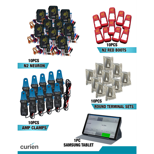 10 x N2 Neuron, Low Current Amp Clamp, RTSKIT01, N2Boot - with  1x Tab