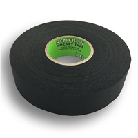 Chaos Safety Supplies 172315 Renfrew Cloth Hockey Tape, 1" Str Edge Blk, 25M