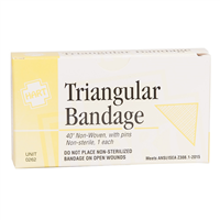 TRIANGULAR BANDAGE, 40IN, WHITE