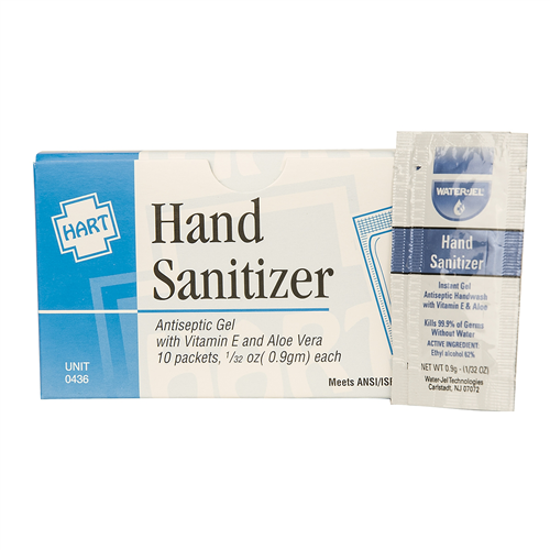 Chaos Safety Supplies 436 Hand Sanitizer,.9Gm, 10/Unit