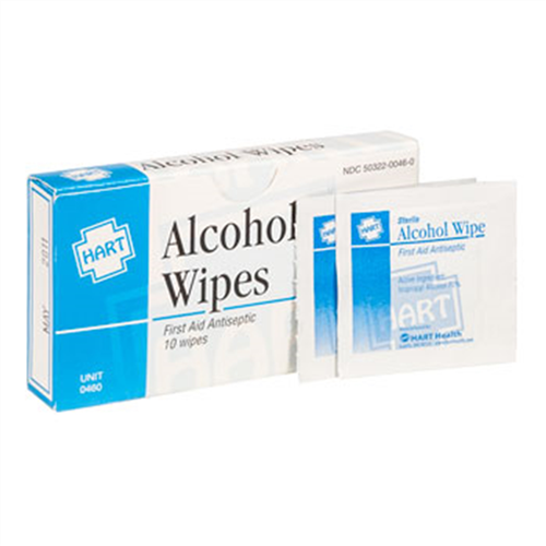 Chaos Safety Supplies 460 Alcohol Wipes, Medium, 10/Unit