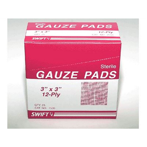 Gauze Pad 3" X 3" (Pack Of 25) - Buy Tools & Equipment Online