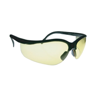 Safety Glasses w/ Black Frame & Clear Lens