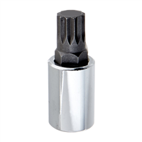 Triple Square Socket Bit, 8mm, 12 Point Male, 3/8" Drive