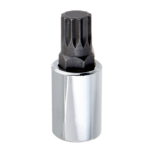 Triple Square Socket Bit, 8mm, 12 Point Male, 3/8" Drive