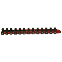 3/8" Drive Socket Rack, Metric, 13 Holders