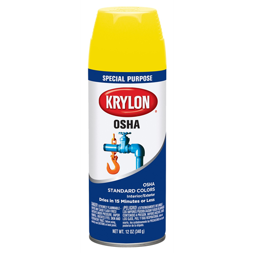 Krylon OSHA Color Paints Safety Yellow 12 oz. Aerosol