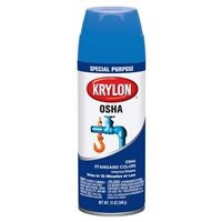 Krylon 2416 Krylon OSHA Color Paints Safety Blue 12 oz. Aerosol