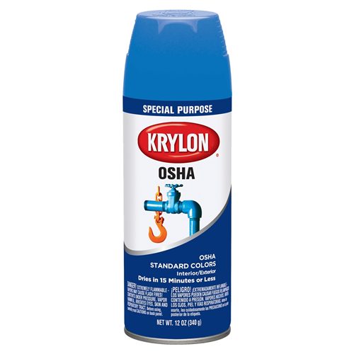 KrylonÂ« OSHA Color Paints Safety Blue 12 oz. Aerosol