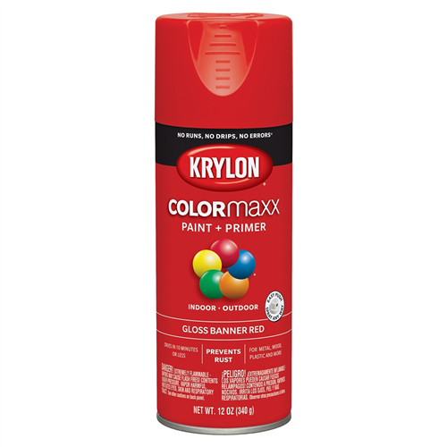 Krylon 5503 Gloss Banner Red; 12 oz. Aerosol