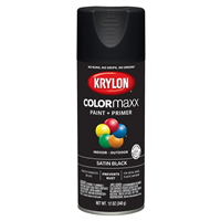 Krylon 5557 Satin Black; 12 oz. Aerosol