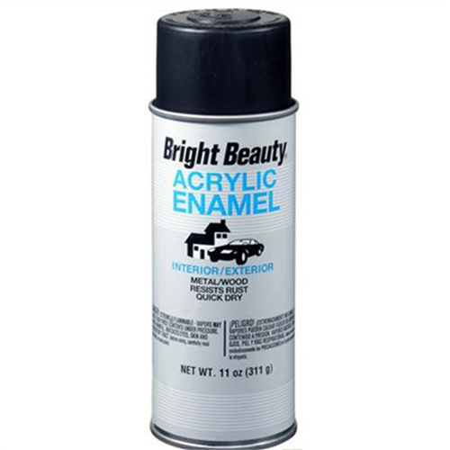 Bright BeautyÂ« Acrylic Enamel Flat Black 11 oz. Aerosol