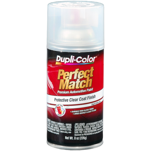 Perfect Match Automotive Paint, Clear Top Coat, 8 oz Aerosal Can