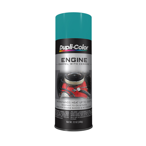 Engine Enamel Paint, Ford Green, 12 oz Can, Contains Ceramic Resins