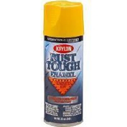 Krylon Rust Tough Enamel Paint, Sun Yellow, 12 oz Can, One Coat Coverage, Low Odor