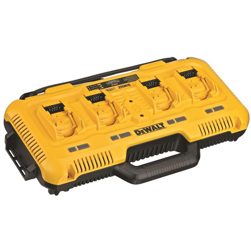 DeWaltÂ® Li-Ion Multiport Simultaneous Fast Charger w/ (4) Battery Capacity