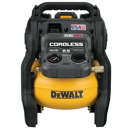 DeWaltÂ® Flexvolt 60V MAX 2.5 Gallon Cordless Air Compressor w/ (1) Battery Kit