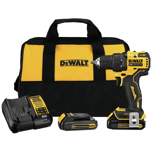 DeWaltÂ® ATOMIC 20V MAX Brushless Compact 1/2 in. Drill/Driver Kit