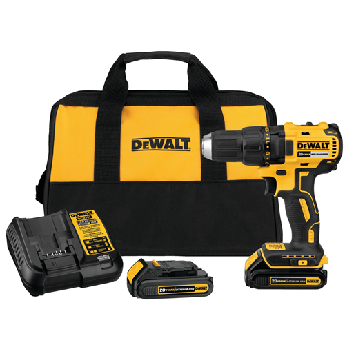 DeWaltÂ® 20V MAX Compact Brushless Drill / Driver w/ (2) Batteries Kit