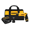 DeWaltÂ® 8V MAX Gyroscopic Screwdriver w/ (2) Compact Battery Kit