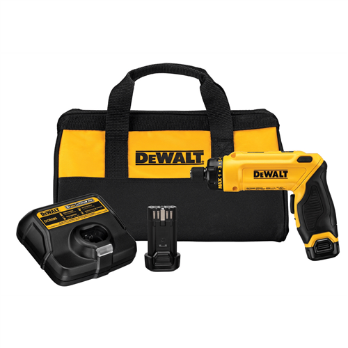 DeWaltÂ® 8V MAX Gyroscopic Screwdriver w/ (2) Compact Battery Kit
