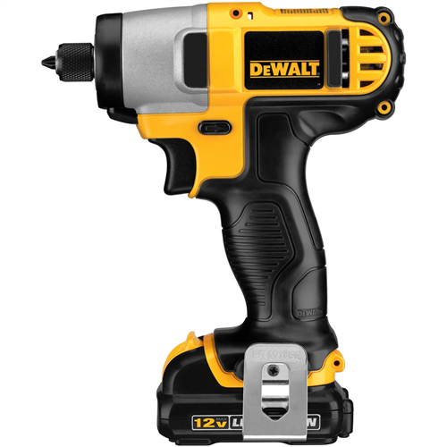 DeWaltÂ® 12V MAX Li-Ion 1/4 in. Impact Driver w/ (2) Batteries Kit