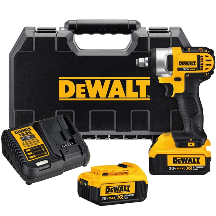 DeWaltÂ® 20V MAX Li-Ion 1/2 in. Impact Wrench Kit