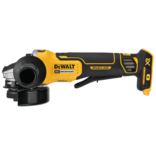 DeWaltÂ® 20V MAX XR 4.5 in. Paddle Switch Small Angle Grinder w/ Kickback Brake (Bare Tool)