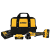 DeWaltÂ® 4.5 in. 20V MAX XR Paddle Switch Small Angle Grinder Kit with Kickback Brake and (2) 6.0 Ah Batteries and Charger Kit