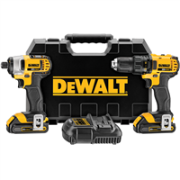 DeWalt 20V MAX Li-Ion Compact Drill and Driver Combo w/ (2) 1.5 Ah Batteries Kit