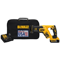 DeWaltÂ® 20V MAX XR Brushless Compact Reciprocating Saw w/ (1) 5.0 Ah Battery and Charger Kit