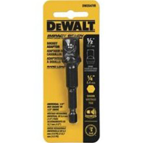 DeWalt 1/4 Hex x 1/2 Square Socket Adapter