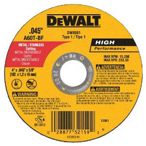 Dewalt Dw8061 4" Grinding Wheel