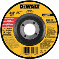 DeWalt 4.5" x 7/8" Thin Cutting Wheel Type-27