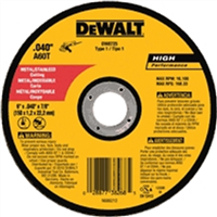 DeWaltÂ® 6 in. x .040 in. x 7/8 in. A60T Metal Thin