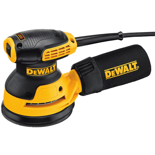 DeWaltÂ® 5 in. Single Speed Random Orbit Sander, H&L Pad