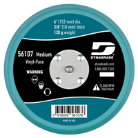 DynabradeÂ® 6 in. DIameter Non-Vacuum DIsc Pad, Vinyl-Face
