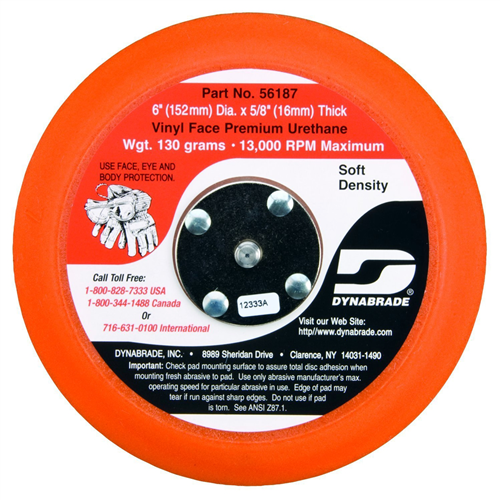 DynabradeÂ® 6 in. Non-Vacuum Disc Pad