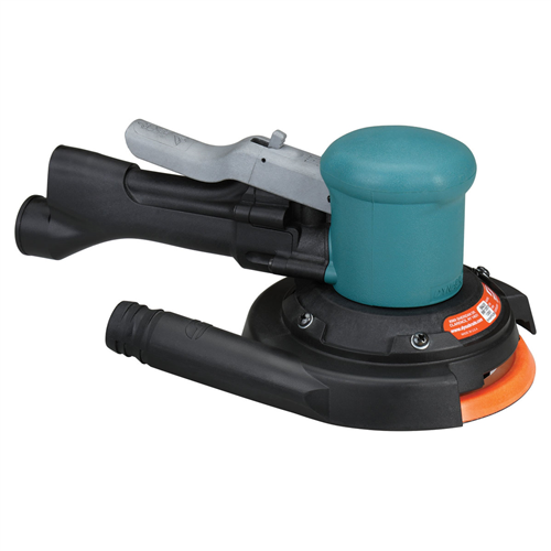 Dynabrade Two-Hand Dynorbital Random 6 in. Orbital Sander, Central Vacuum