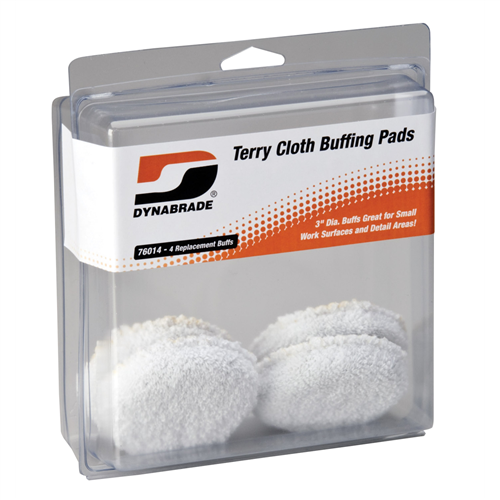 DynabradeÂ® 3 in. Terry-Cloth Buffing Pads